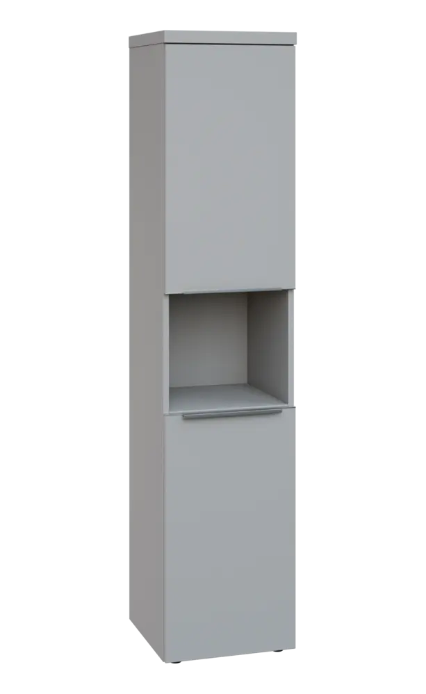 SIN 5 - 42DN kancelářská skříň, 2-dveřová/nika, pravá, 1820x400x400, šedá